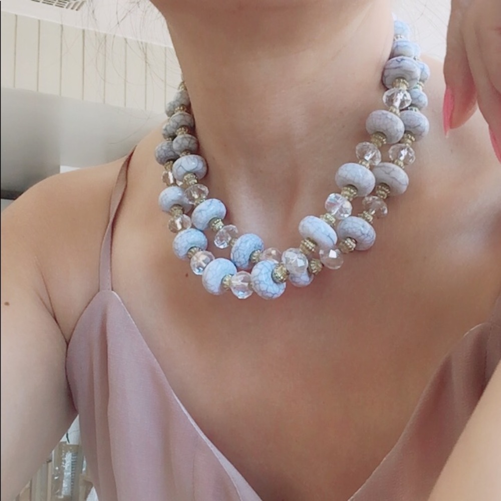 Brand new Vinatage marble necklace